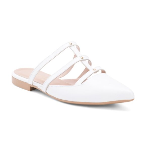 RICCARDO BOCCIA Made In Italy Leather Pointy Toe Multi Strap Shoes - Picture 1 of 2